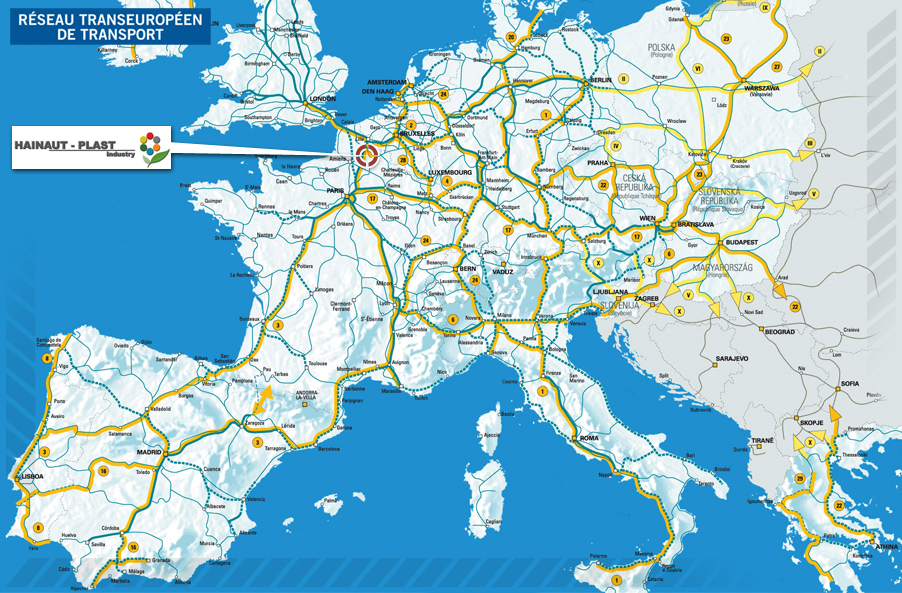situation reseau routier européen